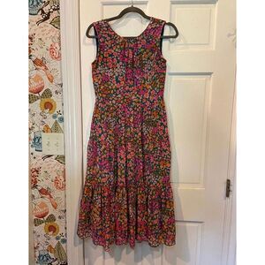 $138 J Crew AP135 midi Dress in Micro Meadow Floral Print sz xxs 2020‎